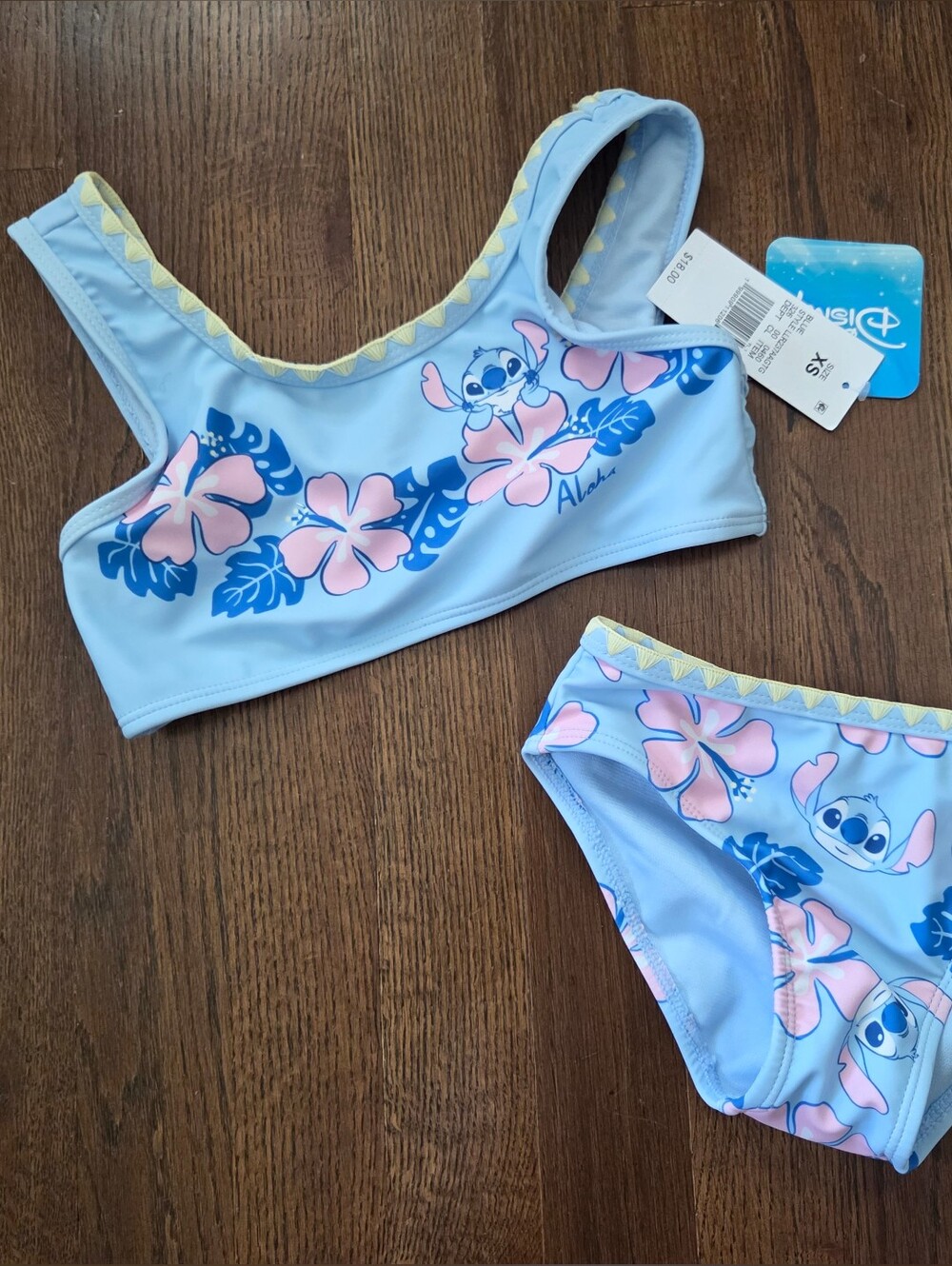 New Disney Stitch XS 4/5 Tankini Swimsuit